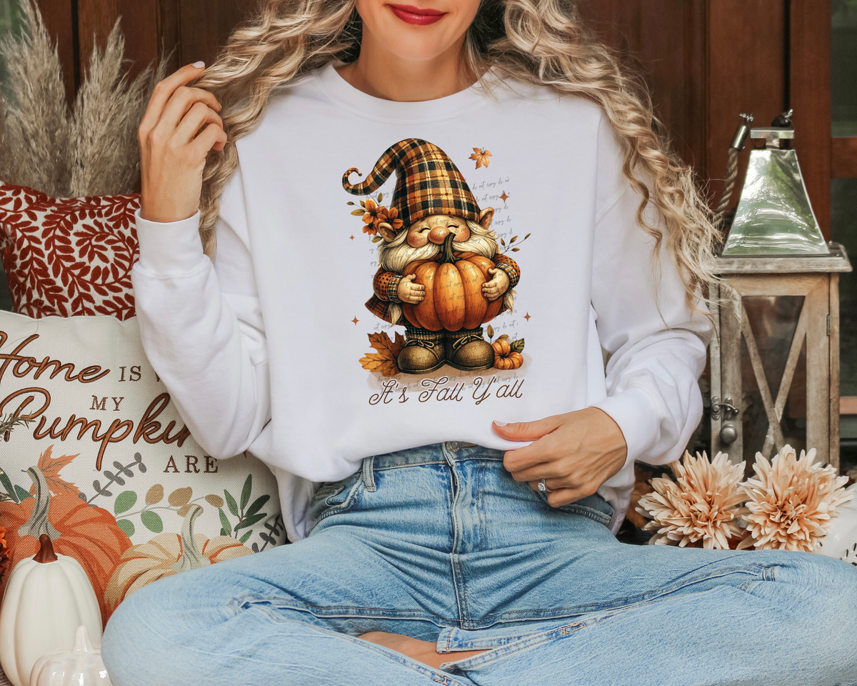It's Fall Y'all Gnome 51616 DTF transfer