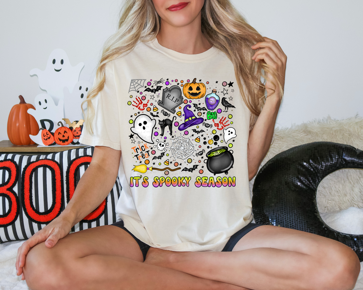 It's Spooky Season Halloween Things Collage 114584 DTF transfer