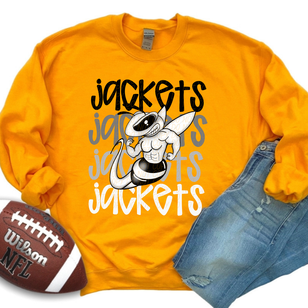 Jackets Word Stacked (CITY) 57450 DTF transfer