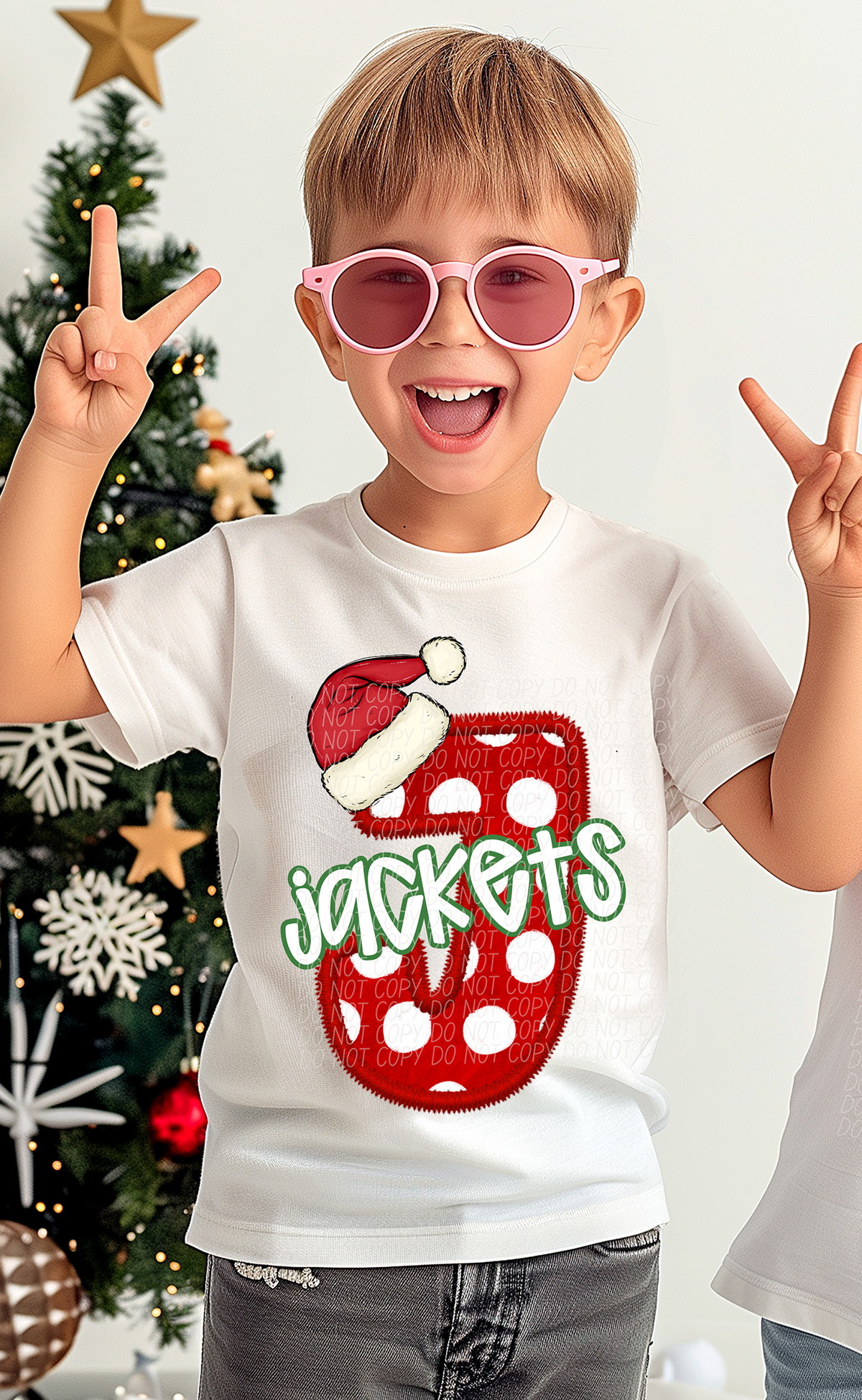 J Jackets Christmas Faux Embroidery (CITY) 66315 DTF transfer