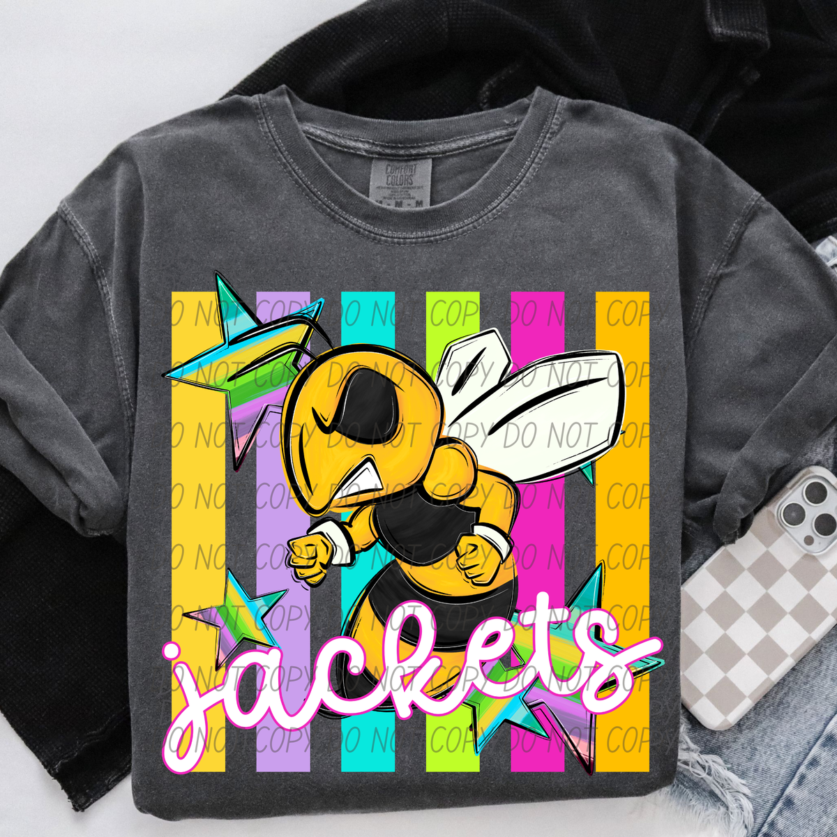 Jackets neon strips (City) DTF Transfer
