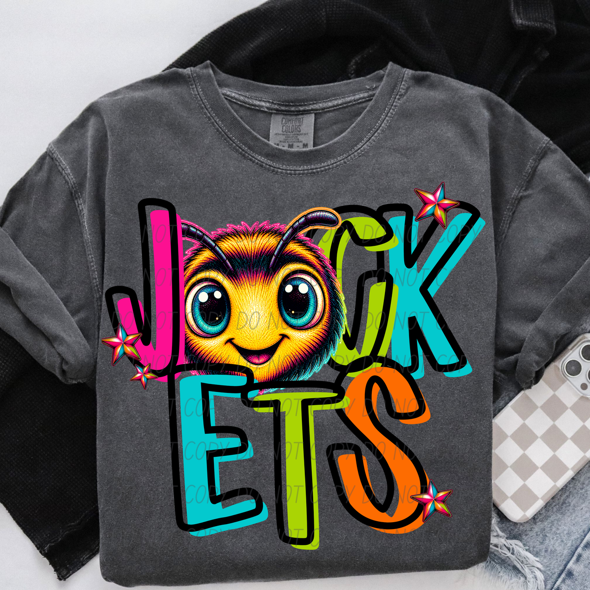 jackets rainbow stacked with head (city) DTF Transfer