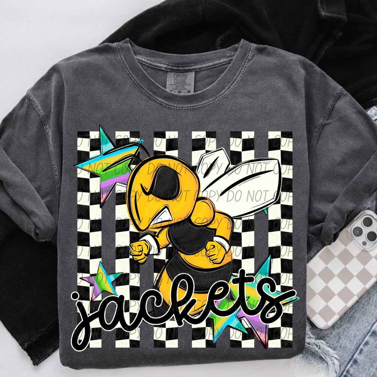 Jackets checker strips (City) DTF Transfer
