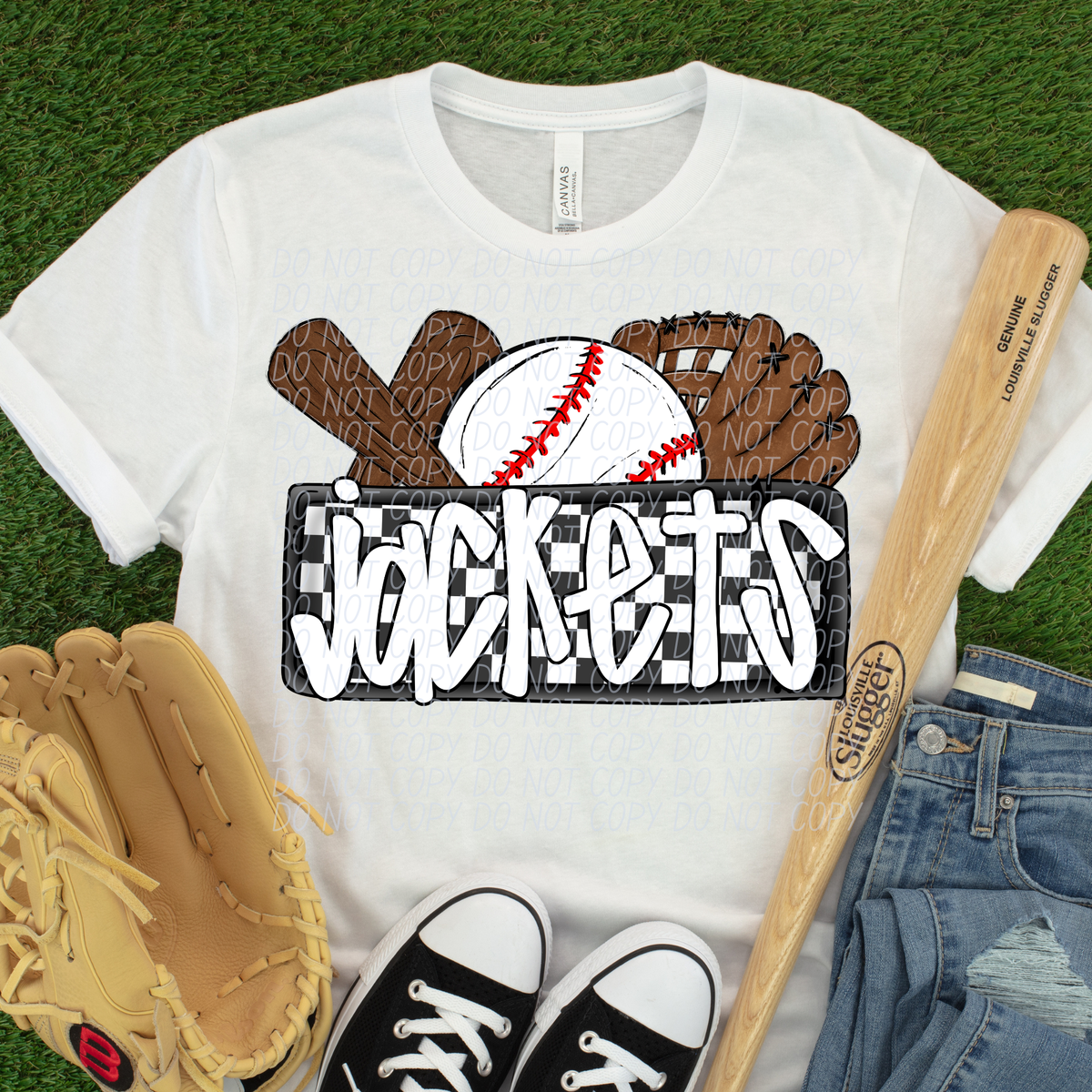 Jackets (Bat, Baseball, Glove, Checkered background) (City)