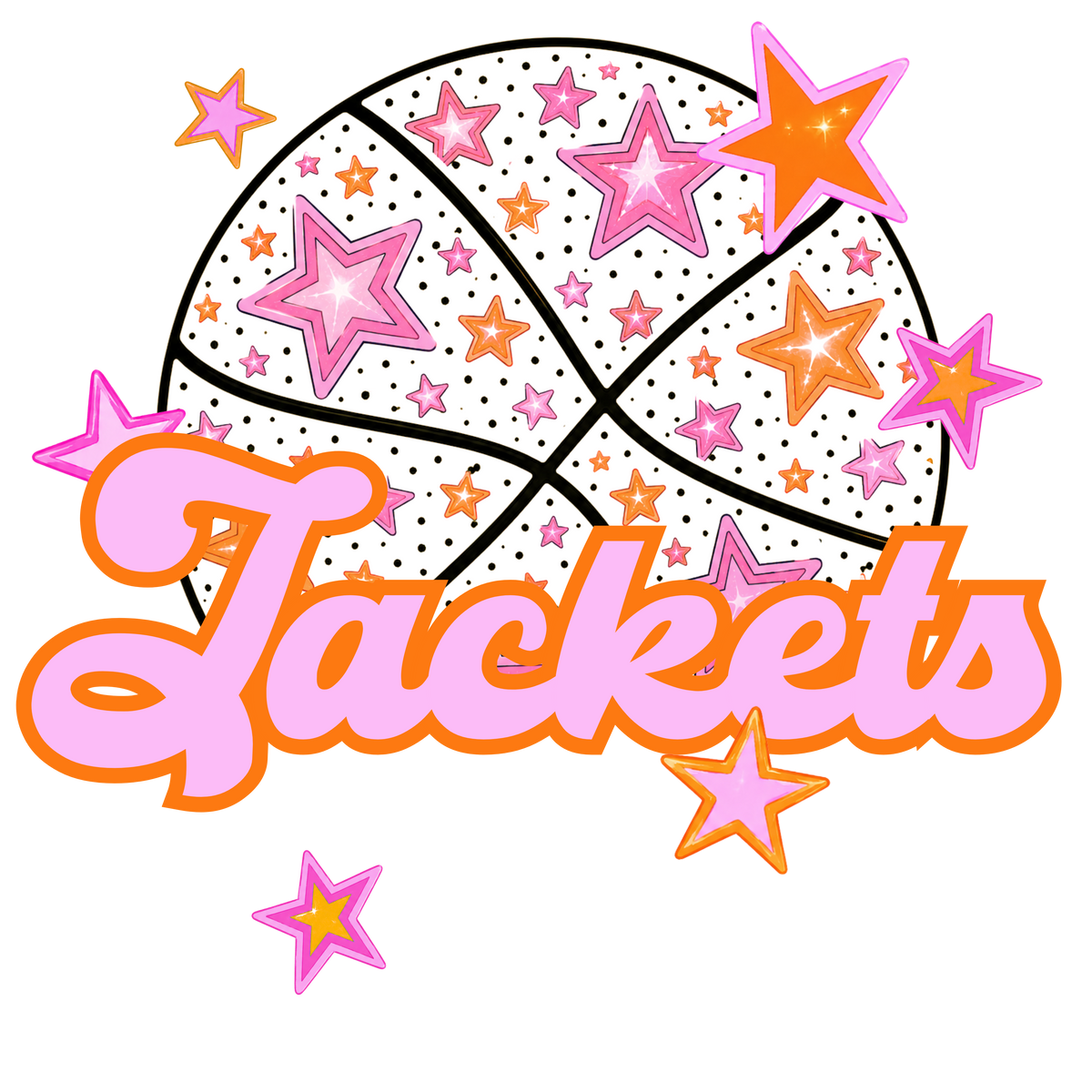 jackets pink basketball (city) DTF transfer