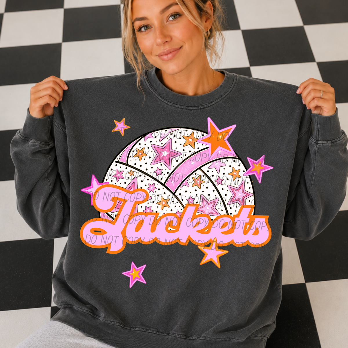jackets pink volleyball (city) DTF transfer