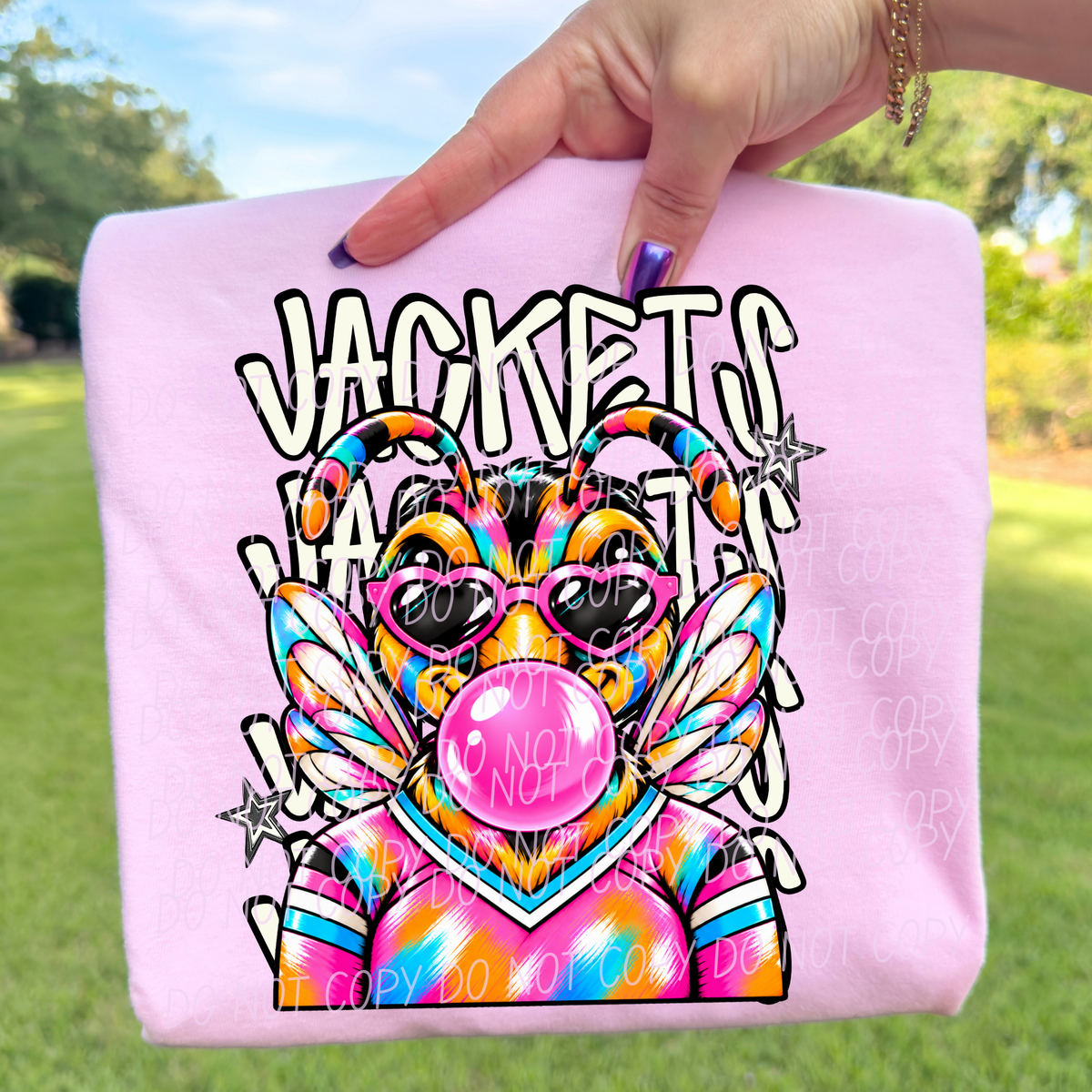jackets pretty little rebels mascot (city) DTF Transfer