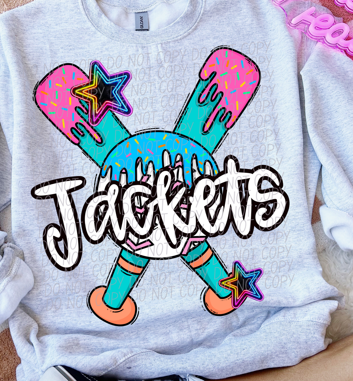 Dripping baseball Jackets  (CITY) DTF transfer
