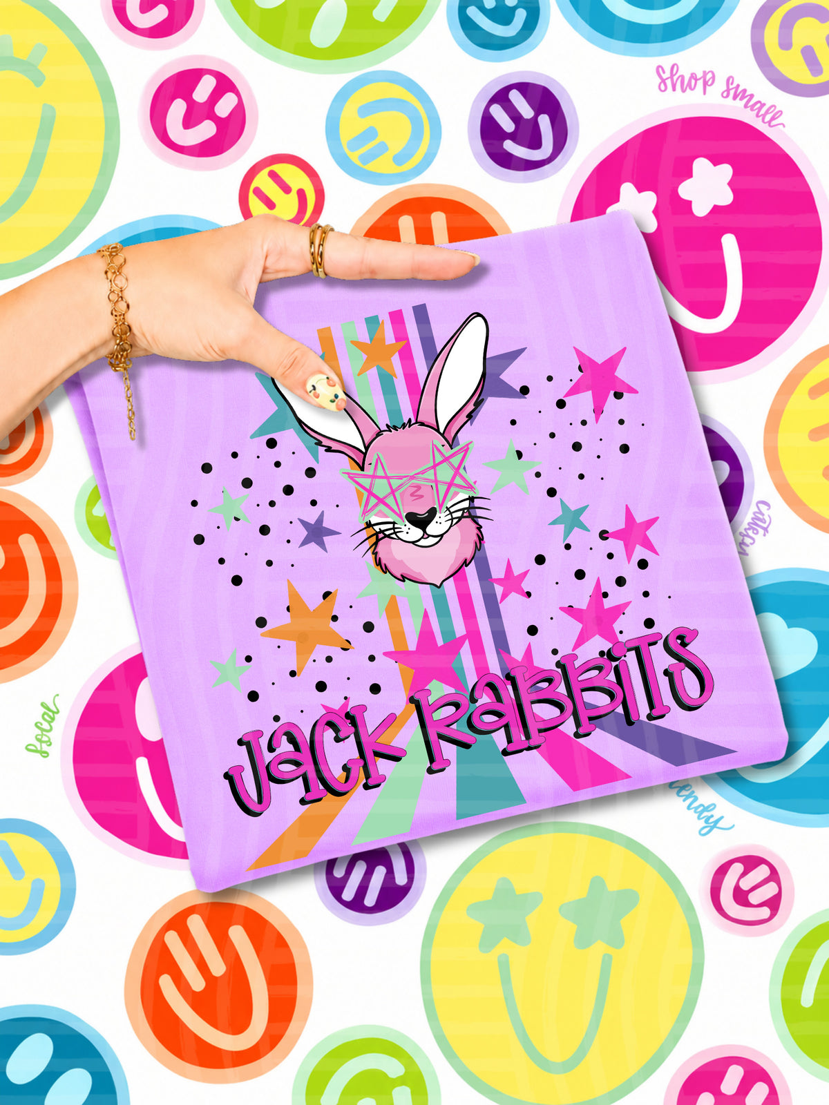 jackrabbits starry eyes rainbow (caplinger) DTF Transfer