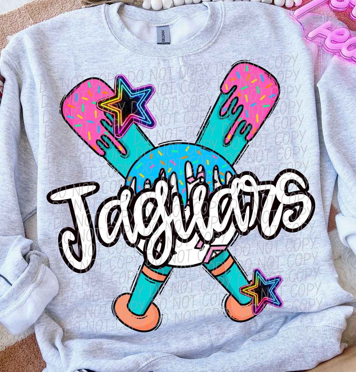 Dripping baseball Jaguars (CITY) DTF transfer