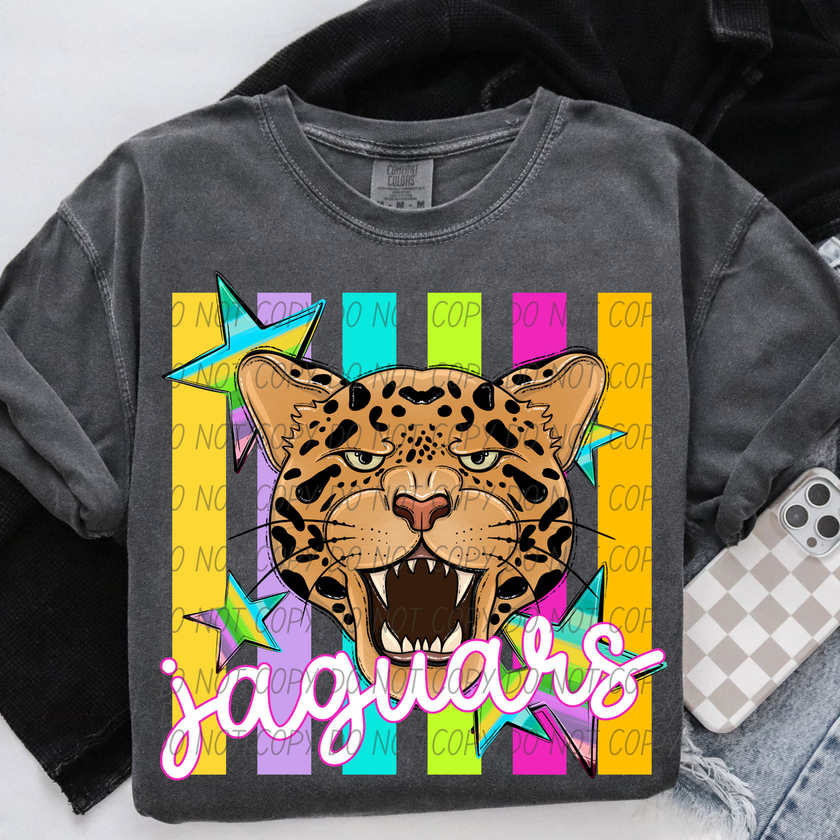 Jaguars neon strips (City) DTF Transfer