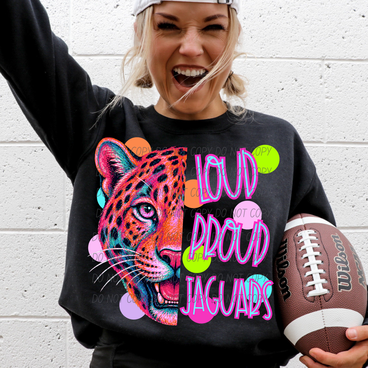 jaguars loud proud polkadots (city) DTF transfer