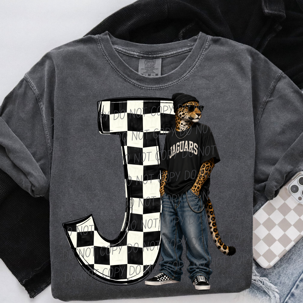 Jaguars sideline sweatshirt mascots (City) DTF Transfer