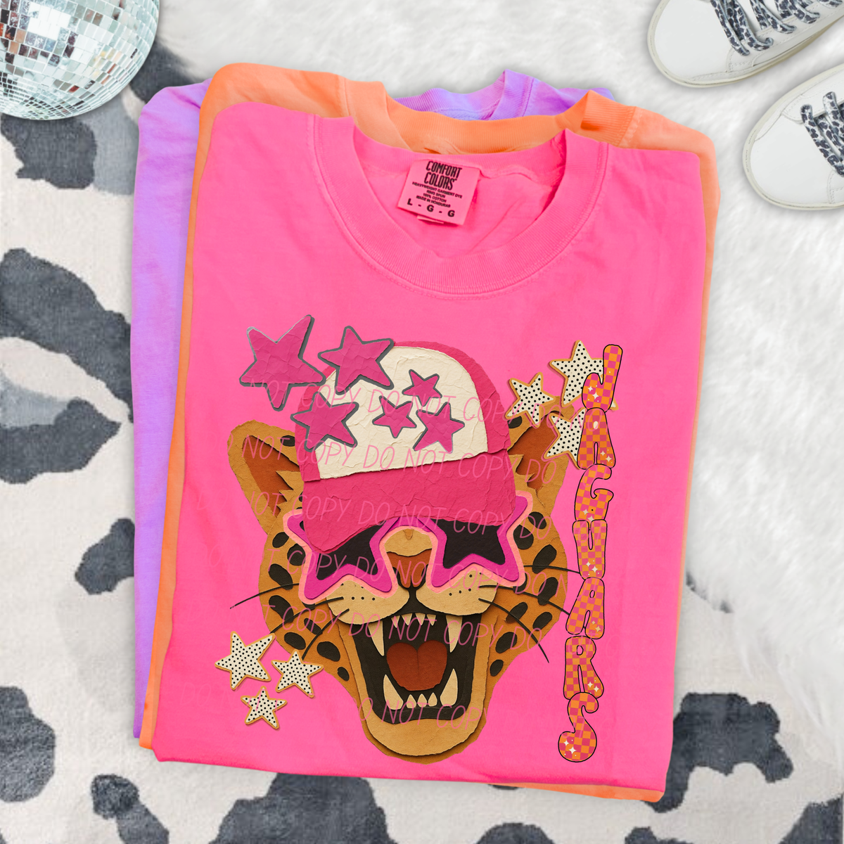 Jaguars pink stars (City) DTF Transfer