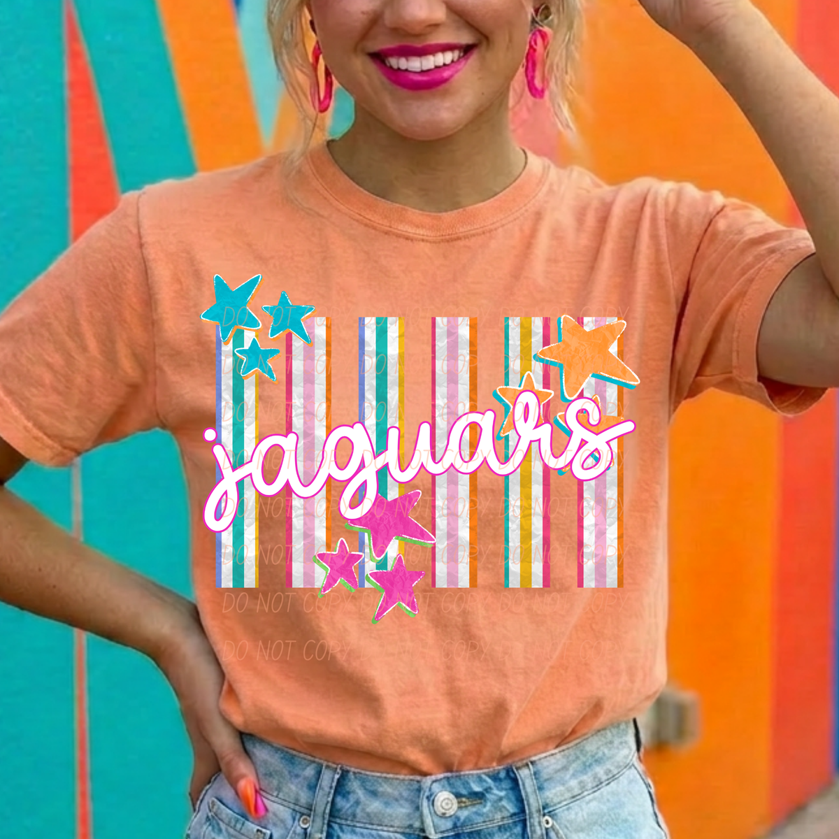 jaguars spirit stripes (city) DTF Transfer