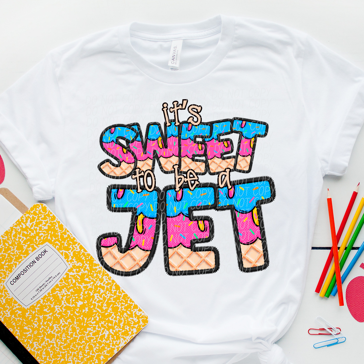 It's sweet to be a JET drip (Caplinger) DTF transfer