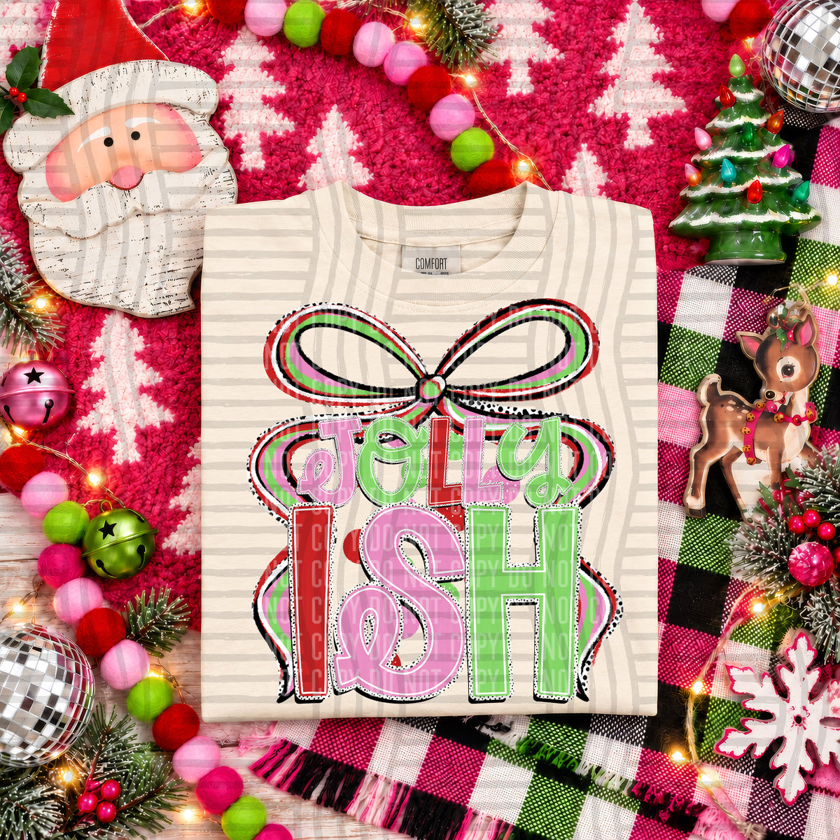 Jollyish -Christmas Bow (Caplinger) DTF Transfer