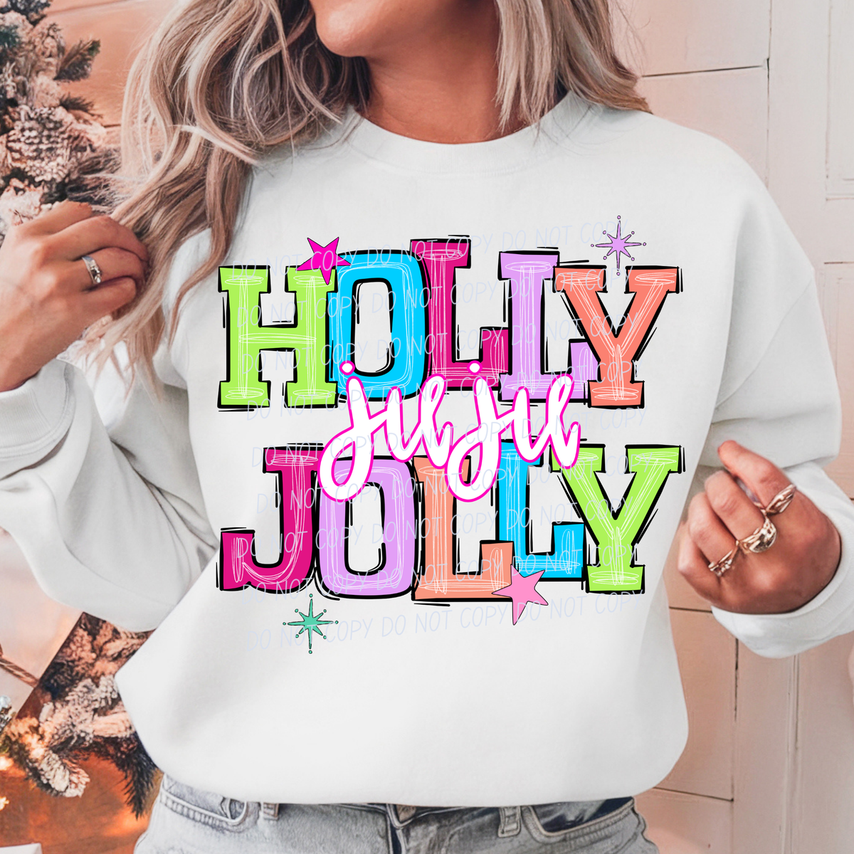 juju holly jolly names (city) DTF Transfer