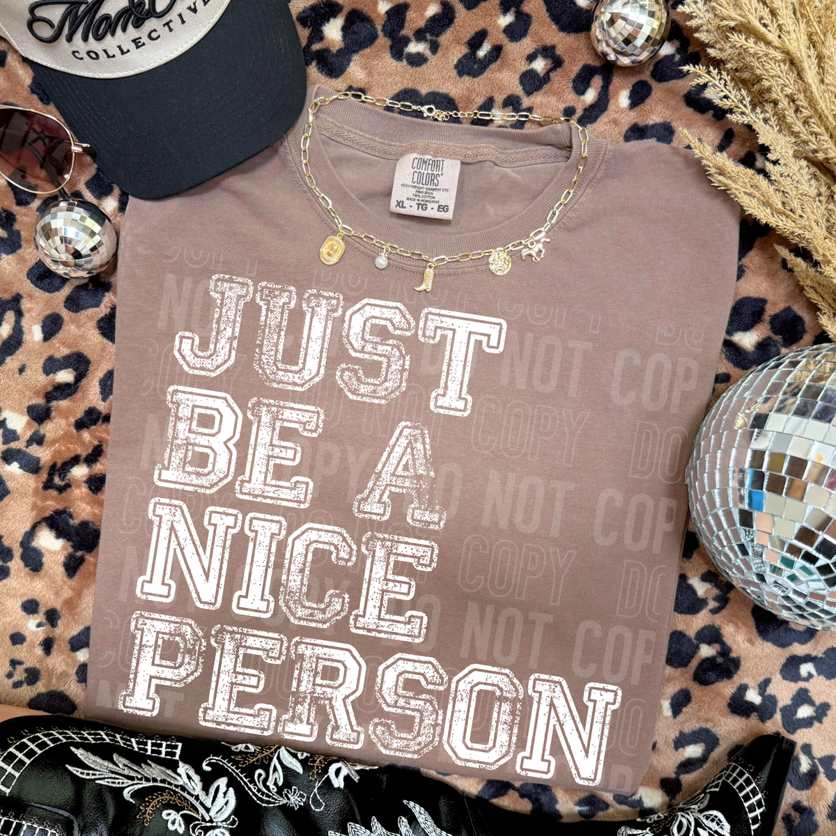 Just be a nice person (white words) (SBB) DTF Transfer