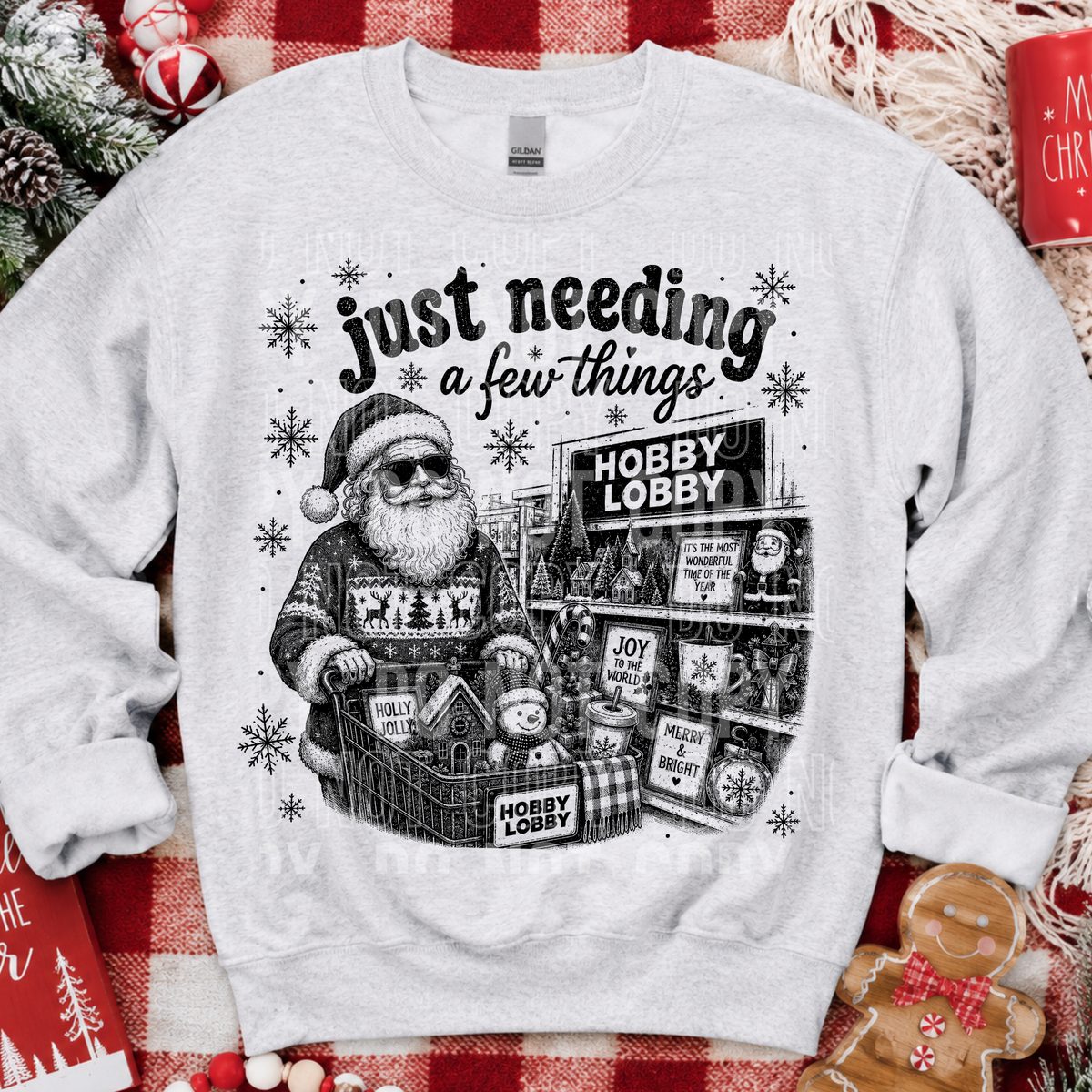 Just needing a few things santa HL (SBB) DTF Transfer