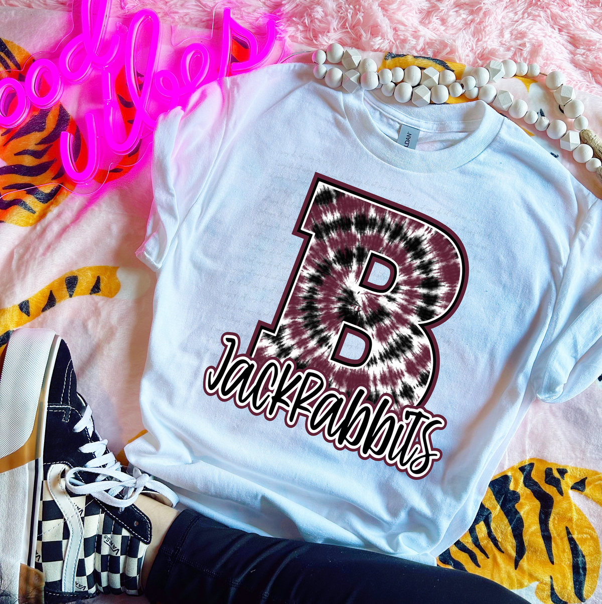 Jackrabbits Tie Dye 114586 DTF transfer