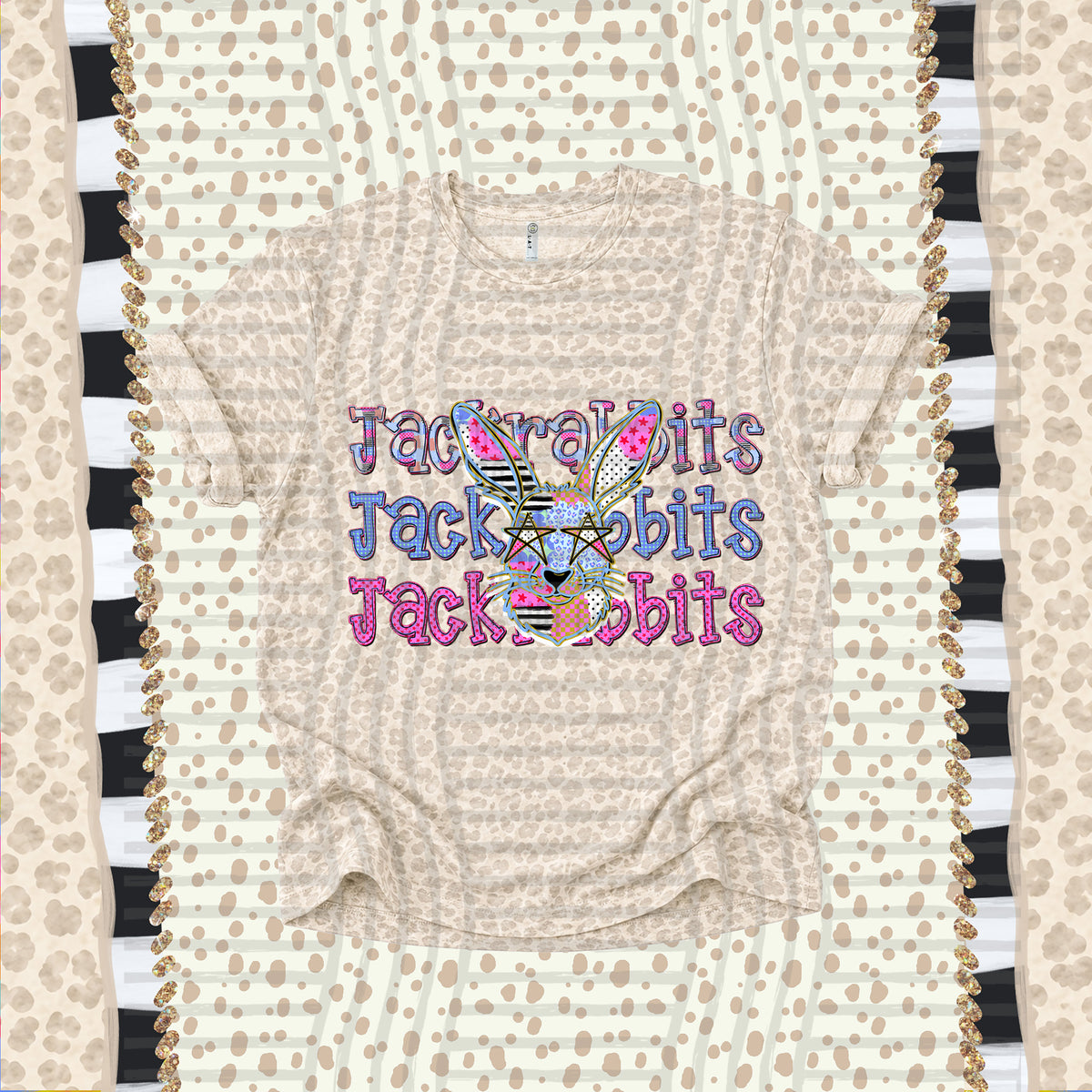 Jackrabbits-Dolly Doodle Print (Caplinger) DTF Transfer