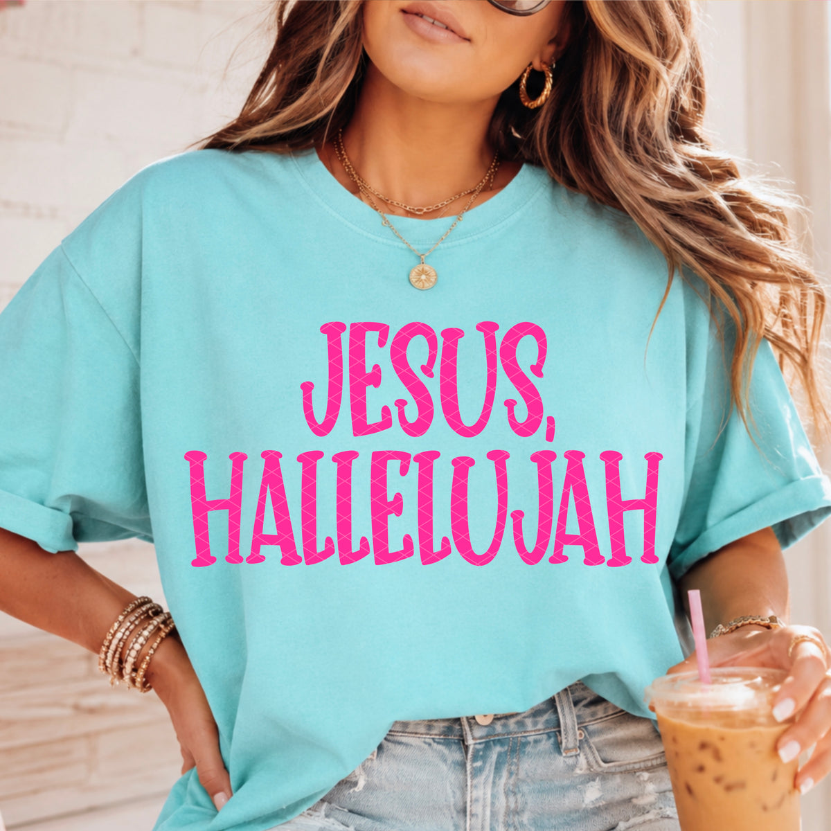 Jesus, hallelujah PINK (SDD) DTF Transfer