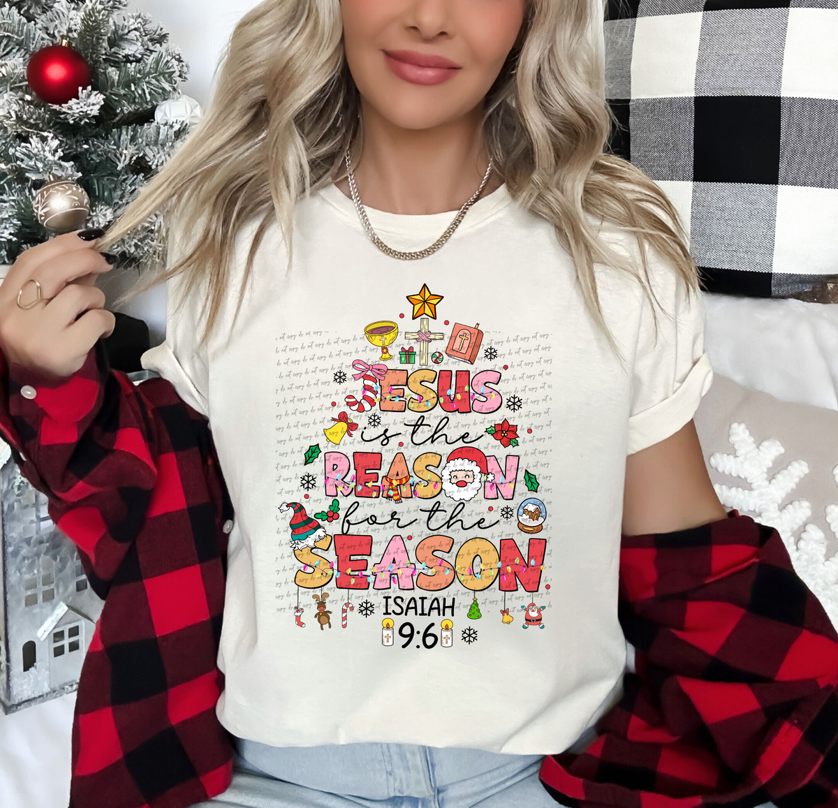 Jesus Is The Reason For The Season Isaiah 9:6 57046 DTF transfer