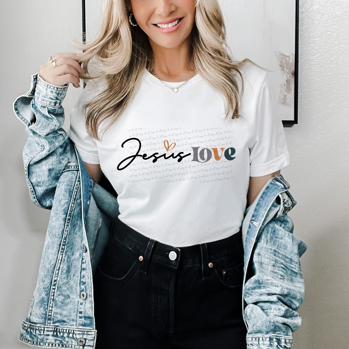 Jesus Love Pastel 76588 DTF Transfer