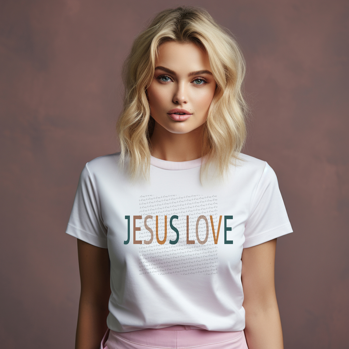 Jesus Love Typography 71773 DTF Transfer