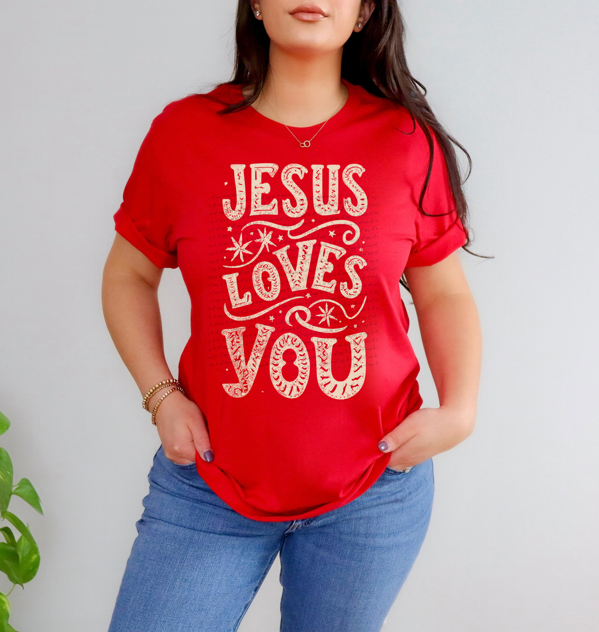 Jesus Loves You Sand 76793 DTF Transfer