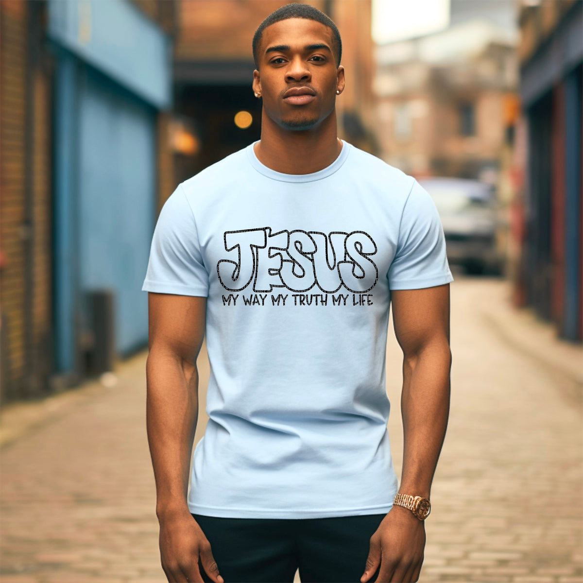Jesus My Way My Truth My Life (BLACK) SDD DTF Transfer