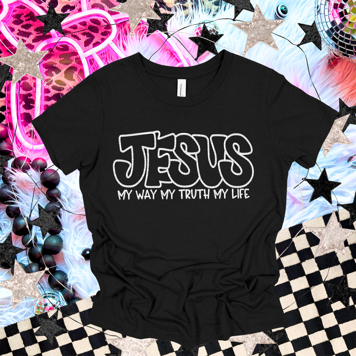 Jesus My Way My Truth My Life (WHITE) SDD DTF Transfer
