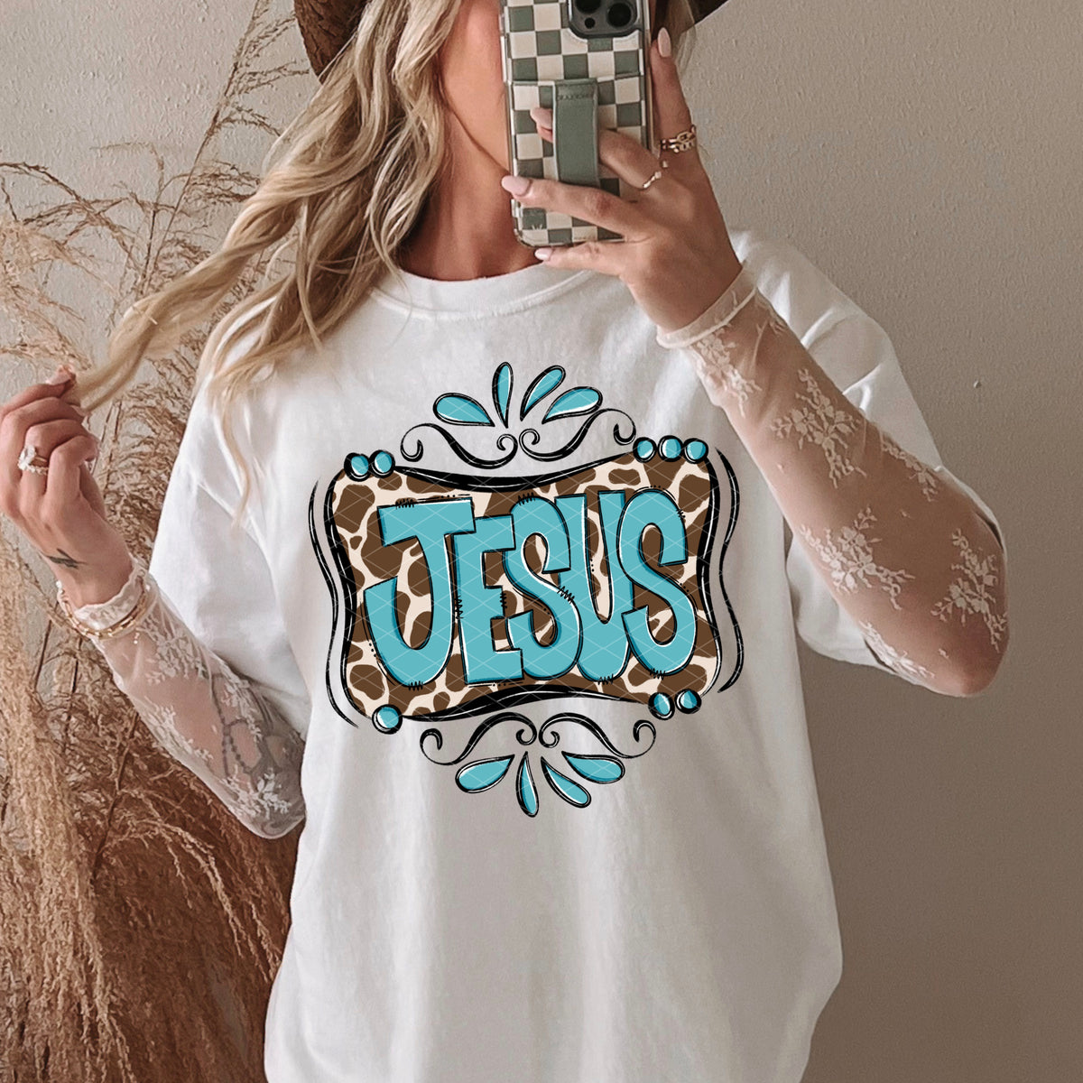 Jesus Western (SDD) DTF Transfer