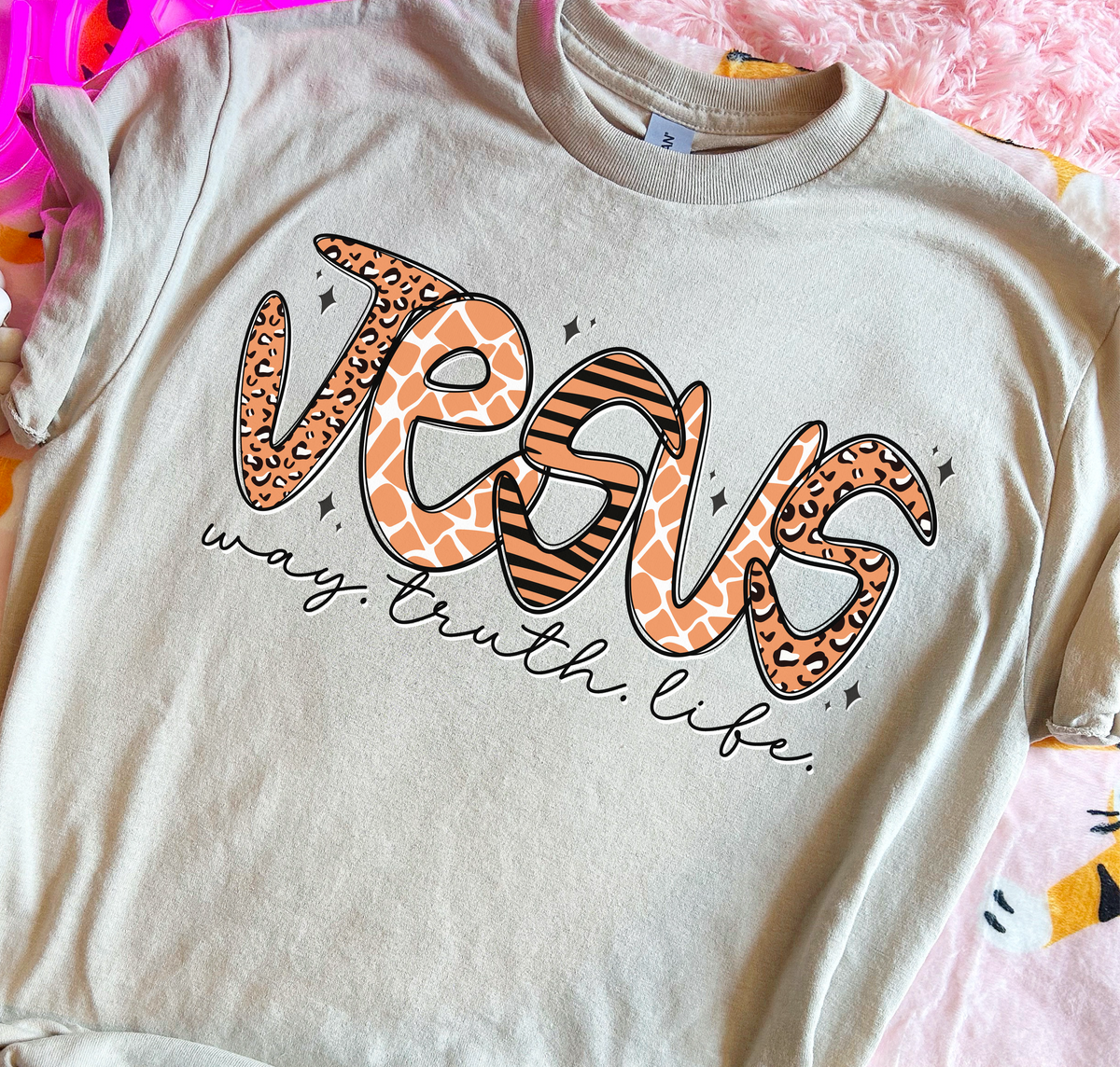 Jesus way truth life 109260 DTF transfer