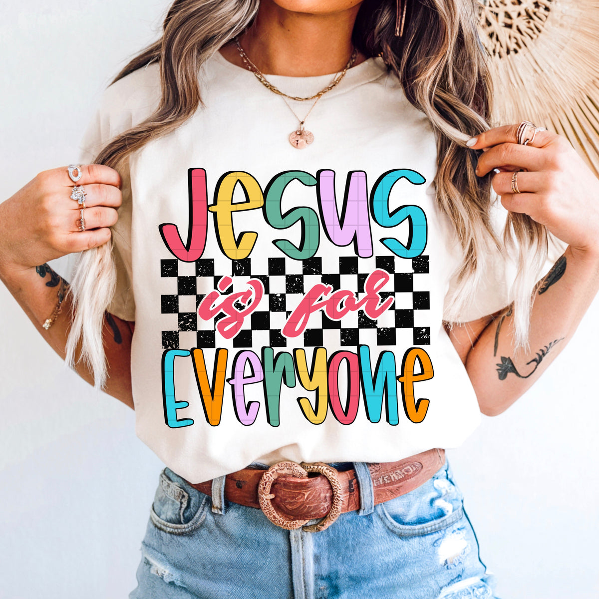 Jesus is for everyone colorful (SDD) DTF Transfer