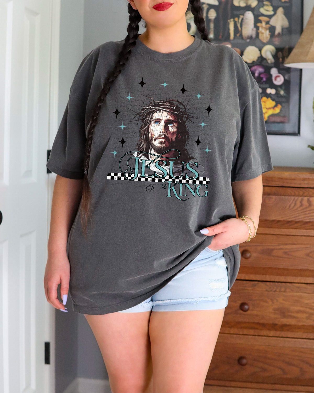 Jesus Is King Sparkle 59478 DTF transfer