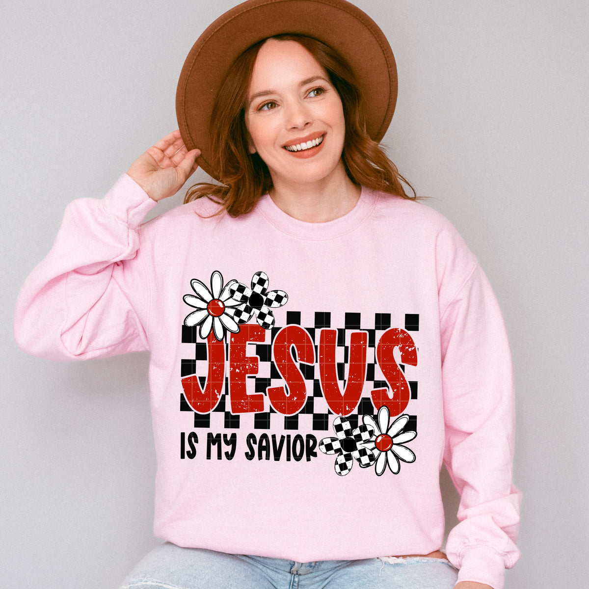 Jesus is my savior red font (SDD) DTF Transfer