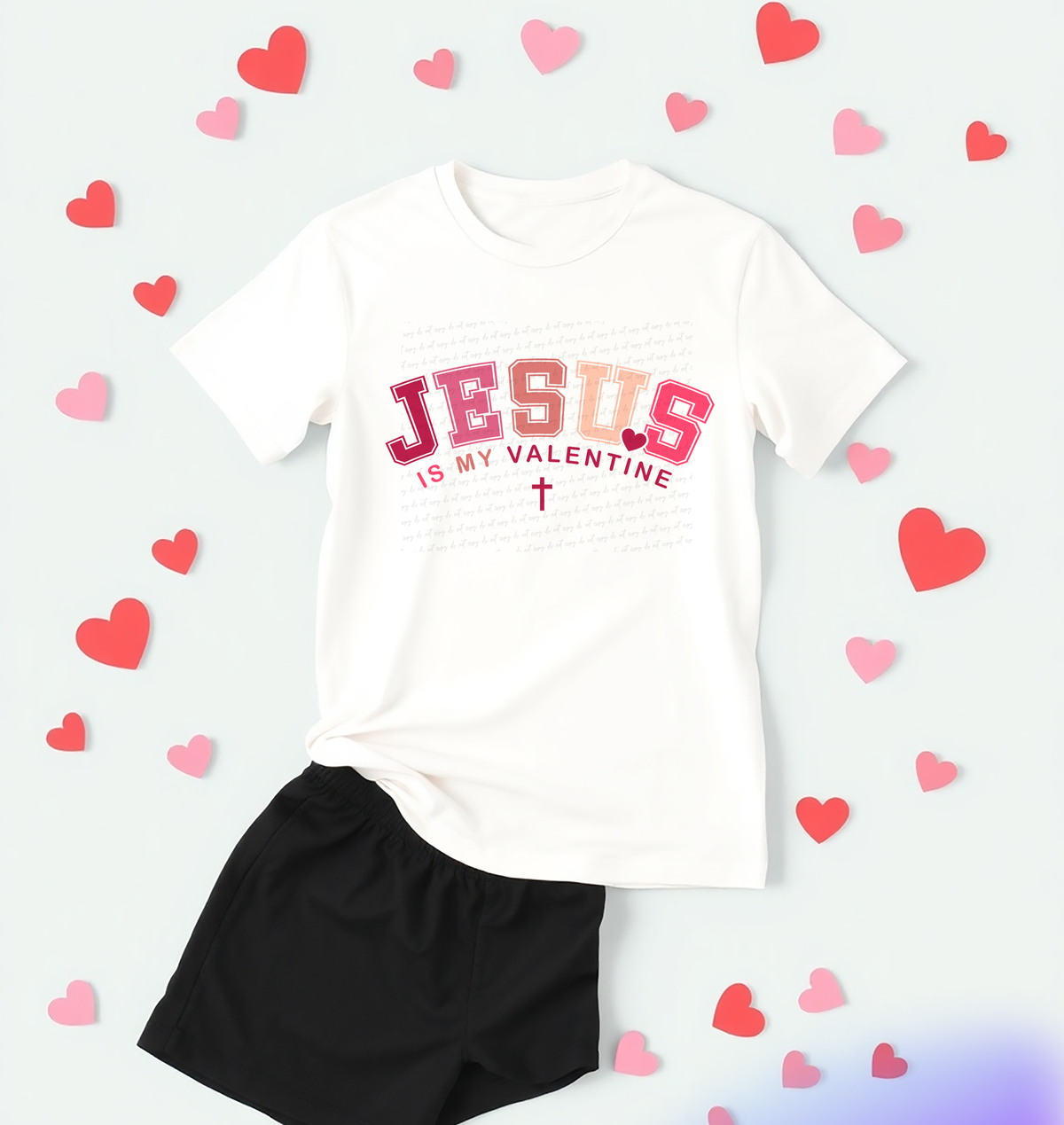 Jesus Is My Valentine Cross 76531 DTF Transfer