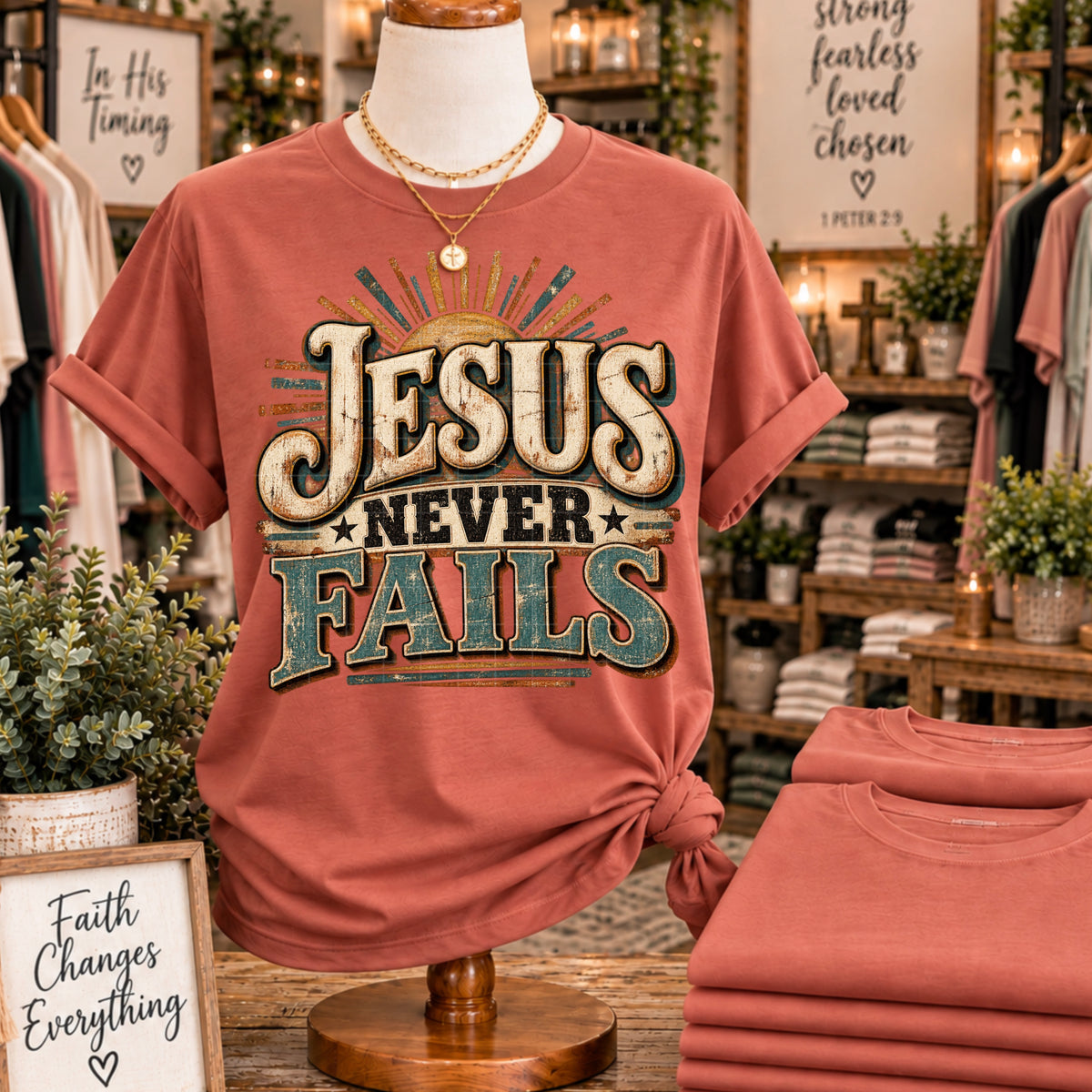 Jesus never fail (SDD) DTF Transfer