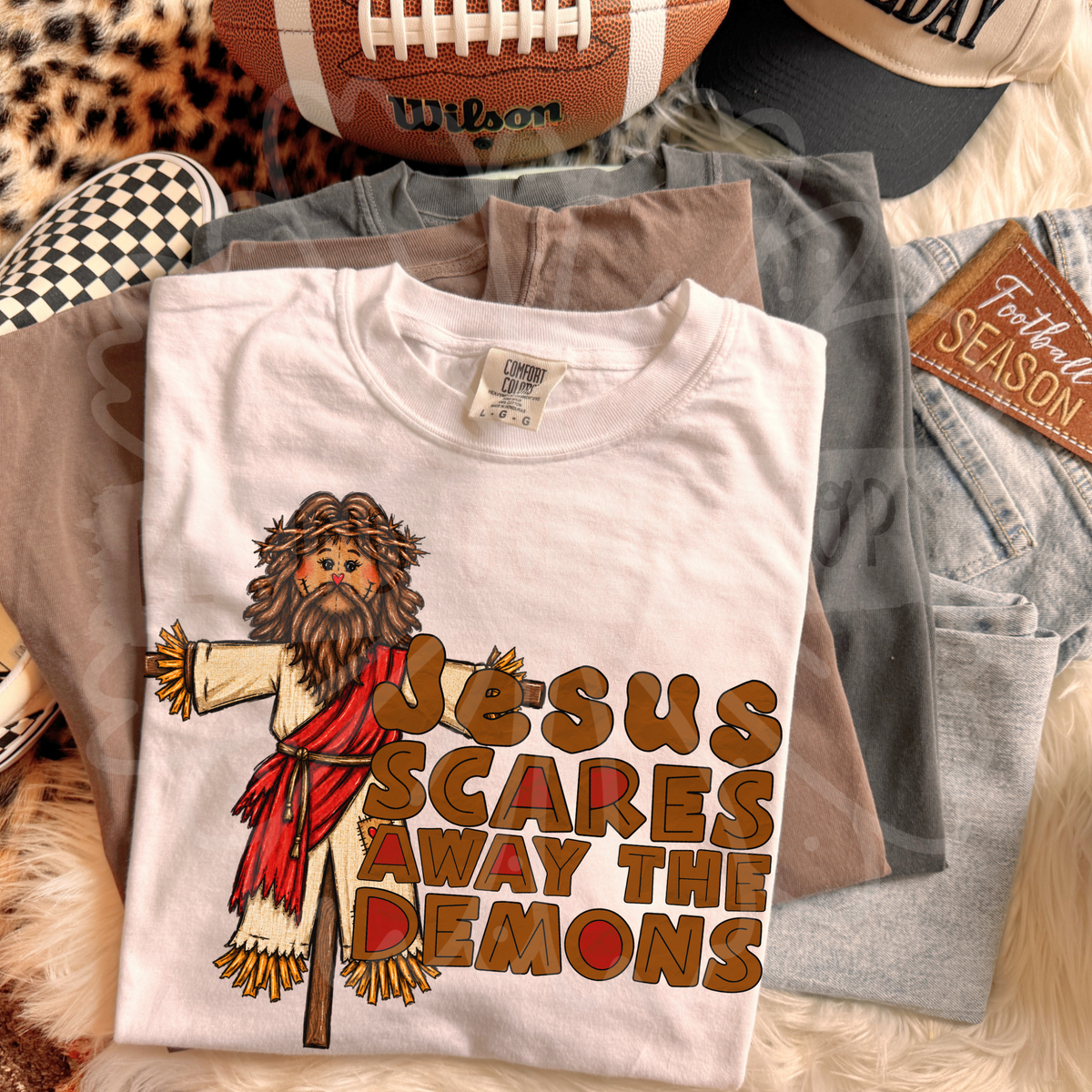 Jesus scares away the demons (Vehement) DTF Transfer