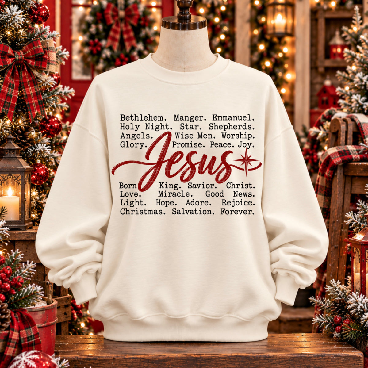 Jesus typography (SDD) DTF Transfer