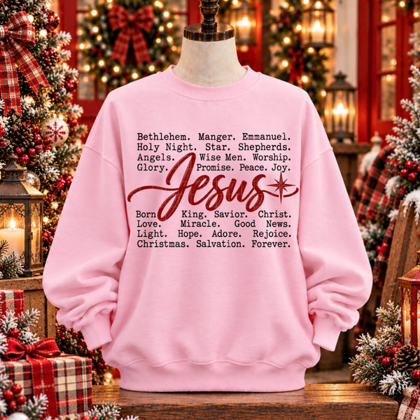Jesus typography (SDD) DTF Transfer
