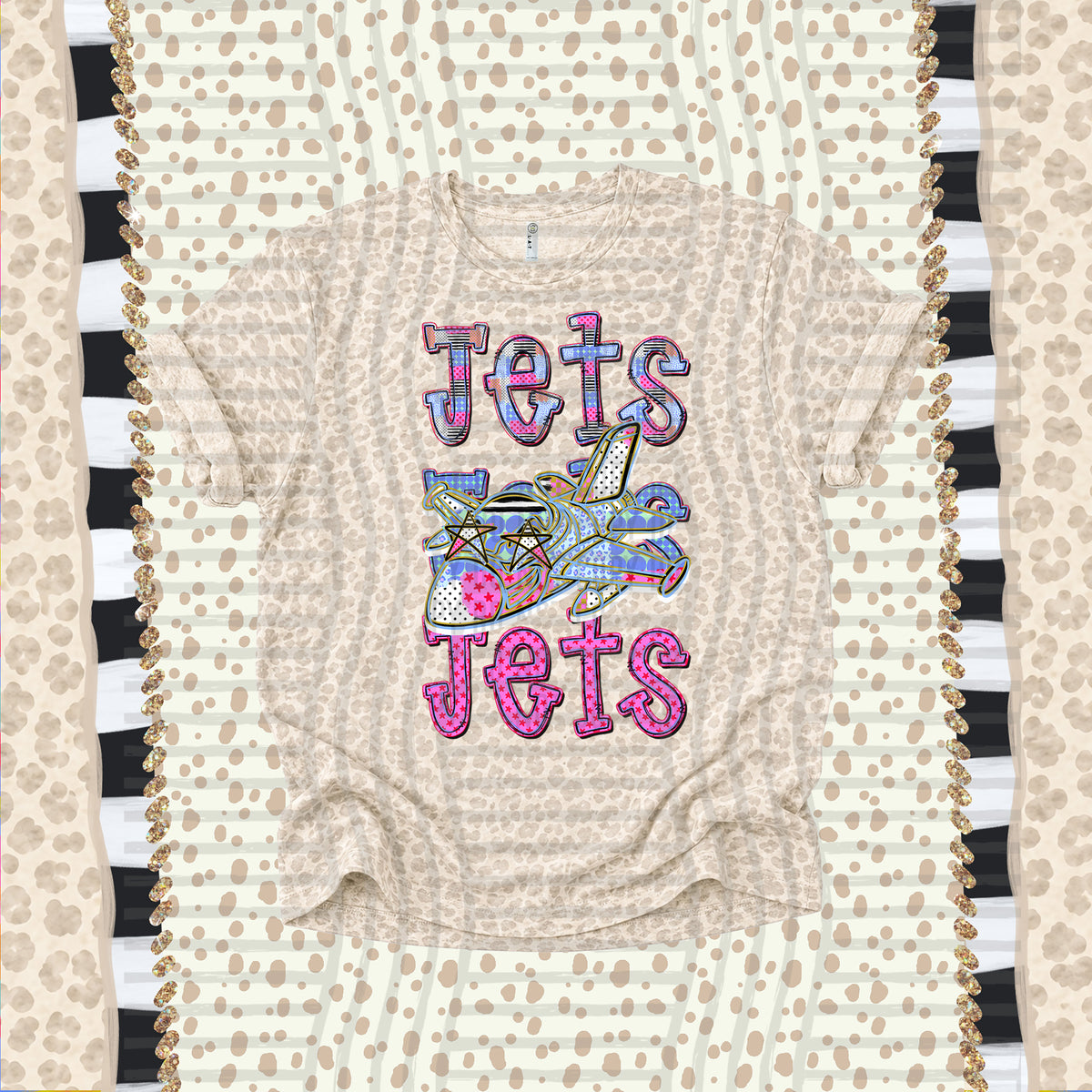 Jets-Dolly Doodle Print (Caplinger) DTF Transfer