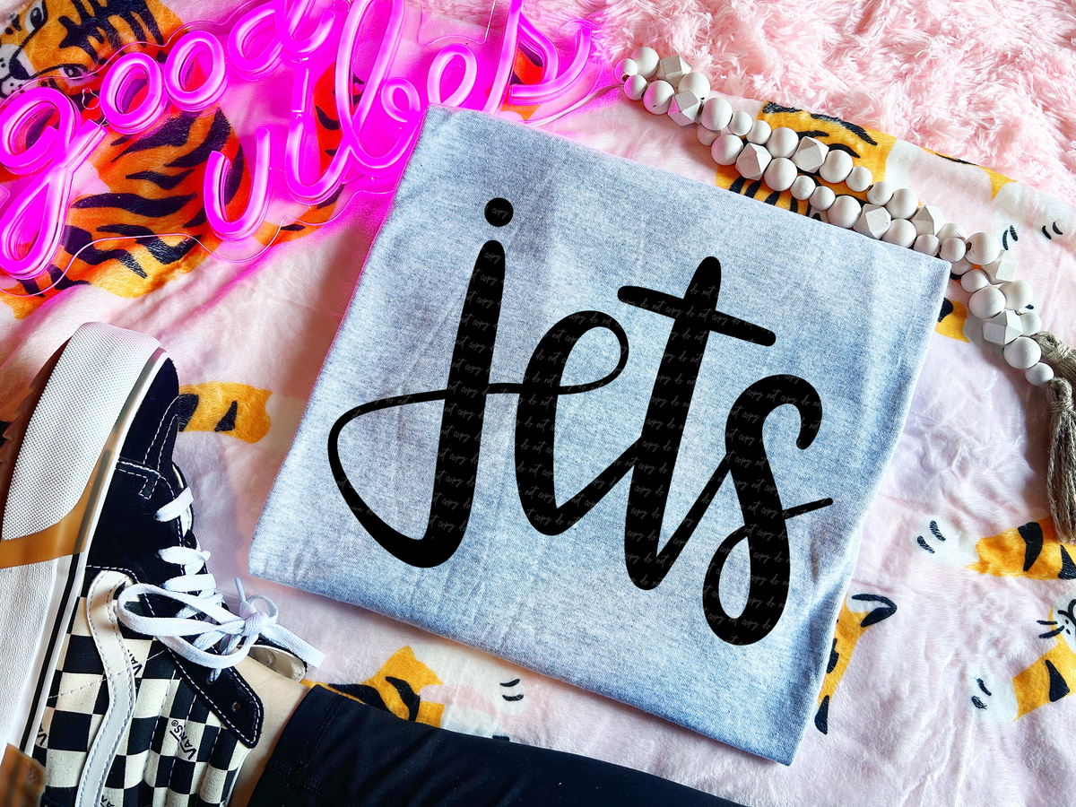 Jets Hand Lettered 54084 DTF transfer