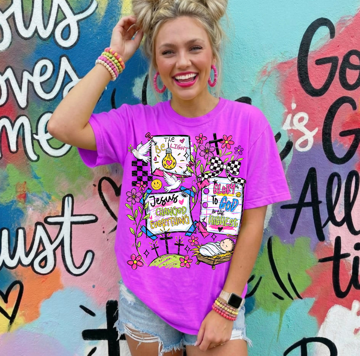 Jesus changed everything collage (AG) DTF Transfer