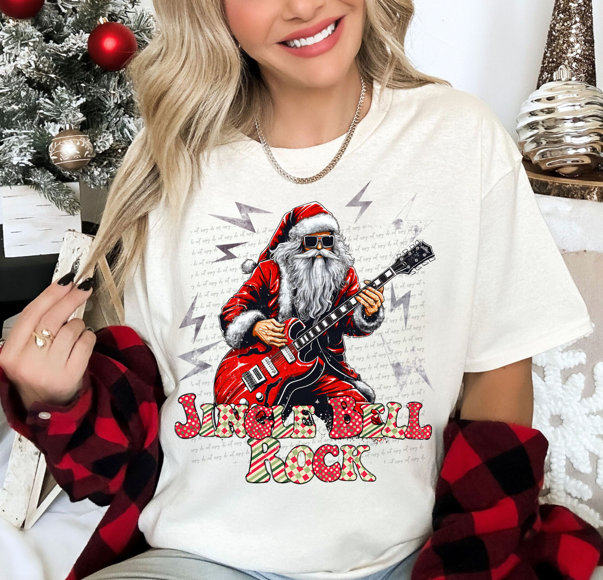 Jingle Bell Rock Santa 59195 DTF transfer