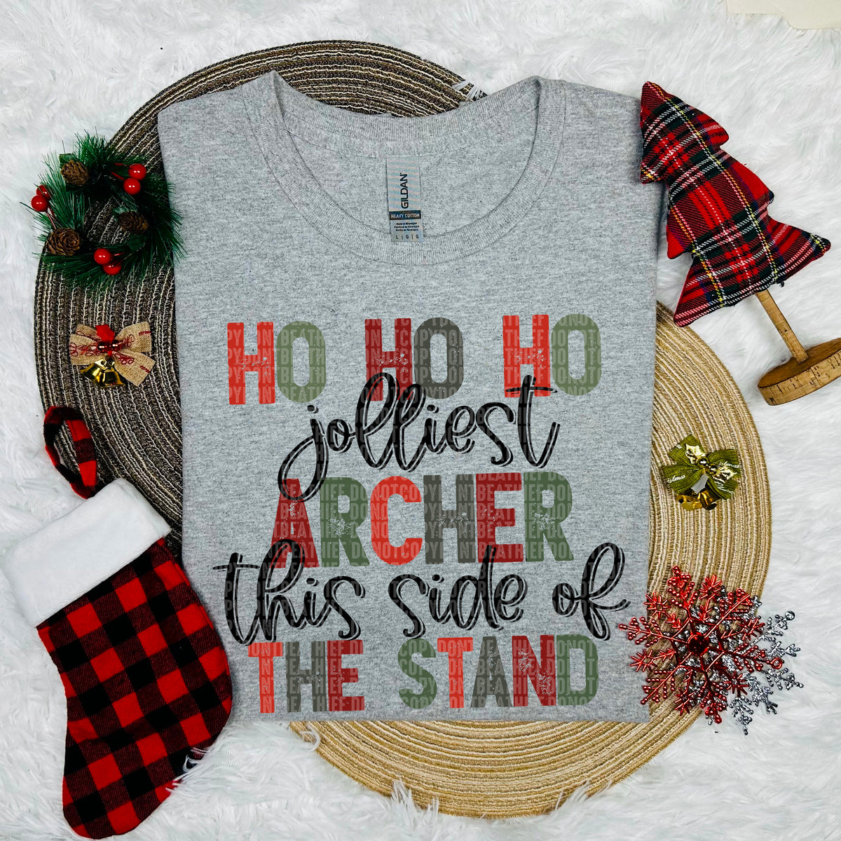 Ho Ho Ho Jolliest Archer This Side Of The Stand (SDD) DTF Transfer