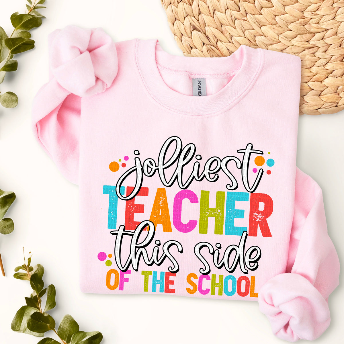 Jolliest Teacher This Side Of School (SDD) DTF Transfer