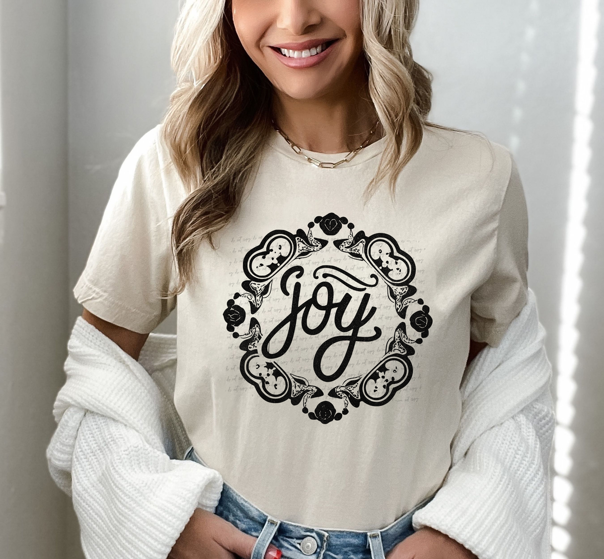 Joy Black Diamond Border 76934 DTF Transfer